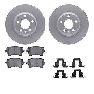 R1 Concepts WDUH1-73144 Carbon Series Brake Rotors W/ 5000 Oep Brake Pads & Hdw